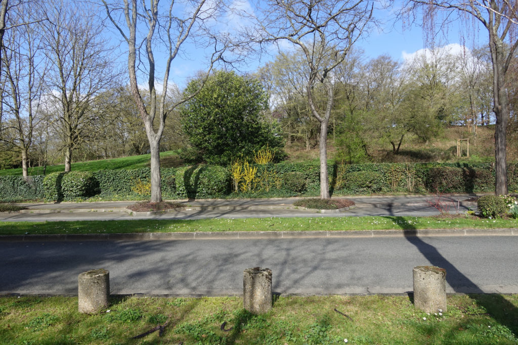 bollards in park