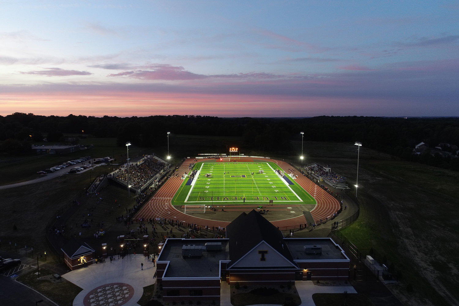 stadium from birds eye view